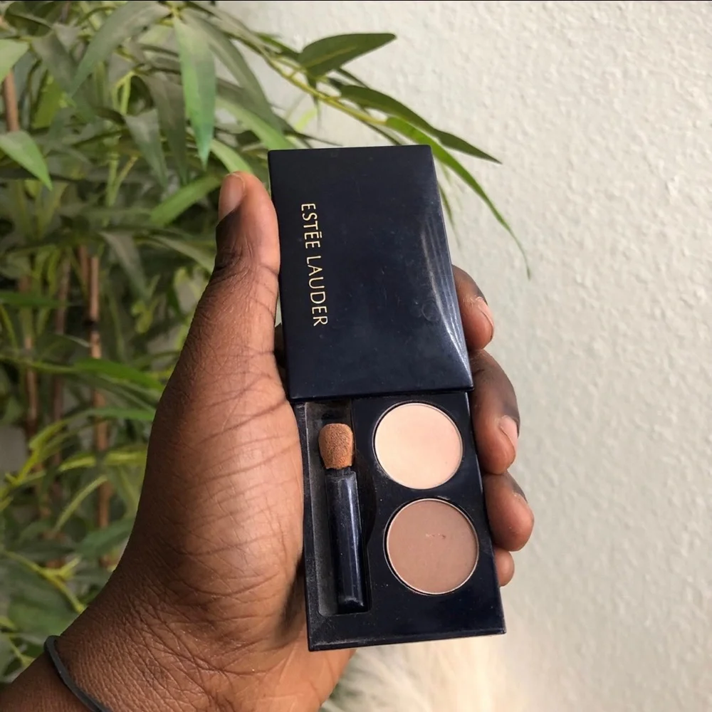 VTG Estee Lauder Compact Disc Eyeshadow Orange 2 42 / Brown 6 54-.04 oz 1.1g USA